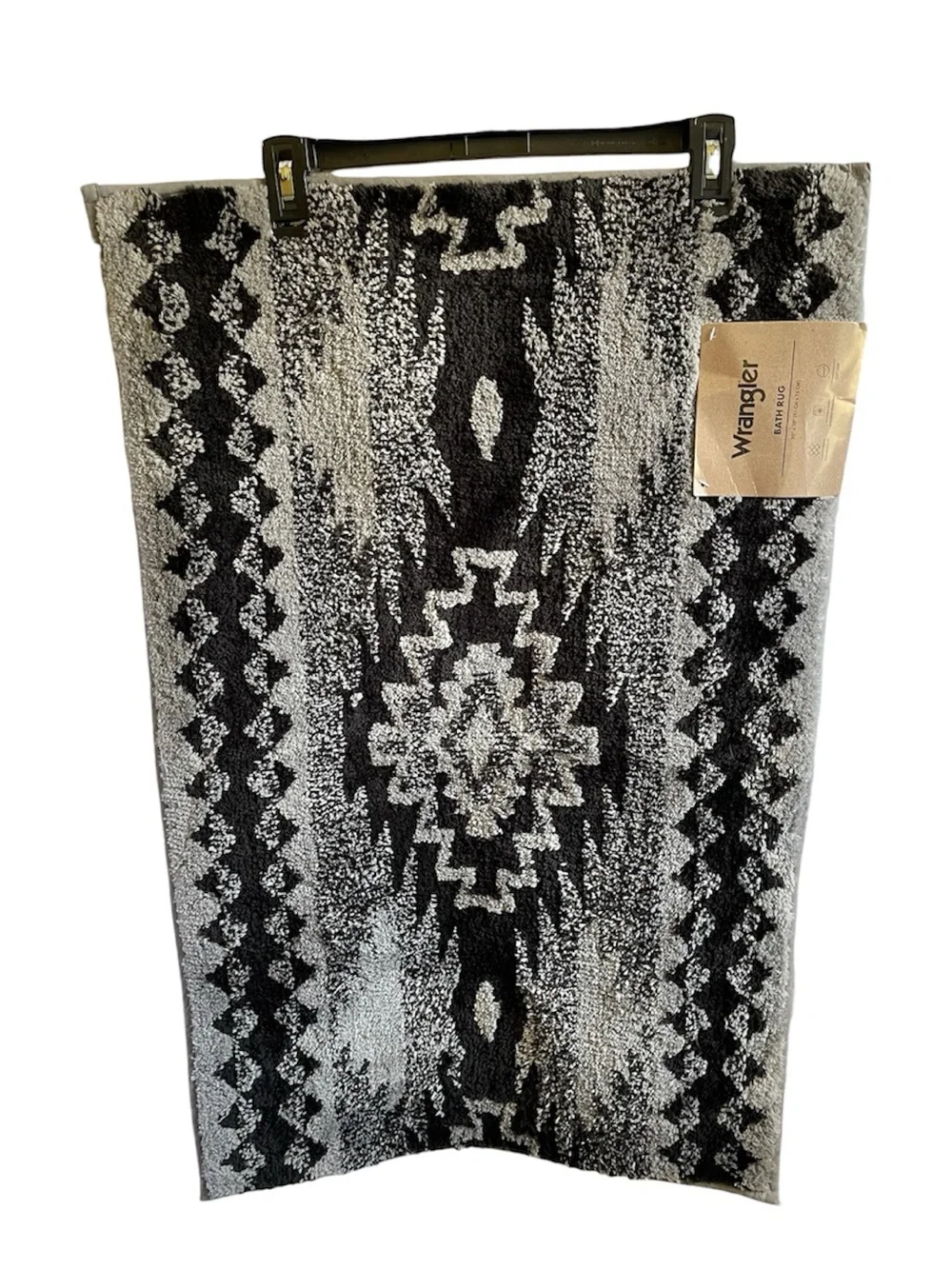 Wrangler Black & White Geometric Bath Mat 20” x 30” - NWT**